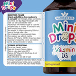 Natures Aid Vitamin D3 400IU Mini Drops 400 IU, 50ml | Vitamin D3 Drops for Babies & Children – product photo