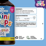 Natures Aid Vitamin D3 400IU Mini Drops 400 IU, 50ml | Vitamin D3 Drops for Babies & Children – product photo