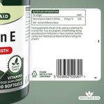 Natures Aid Vitamin E 1000IU 1000 IU, 30 Softgels | Natural-Source Vitamin E (d-alpha Tocopherol) – product photo