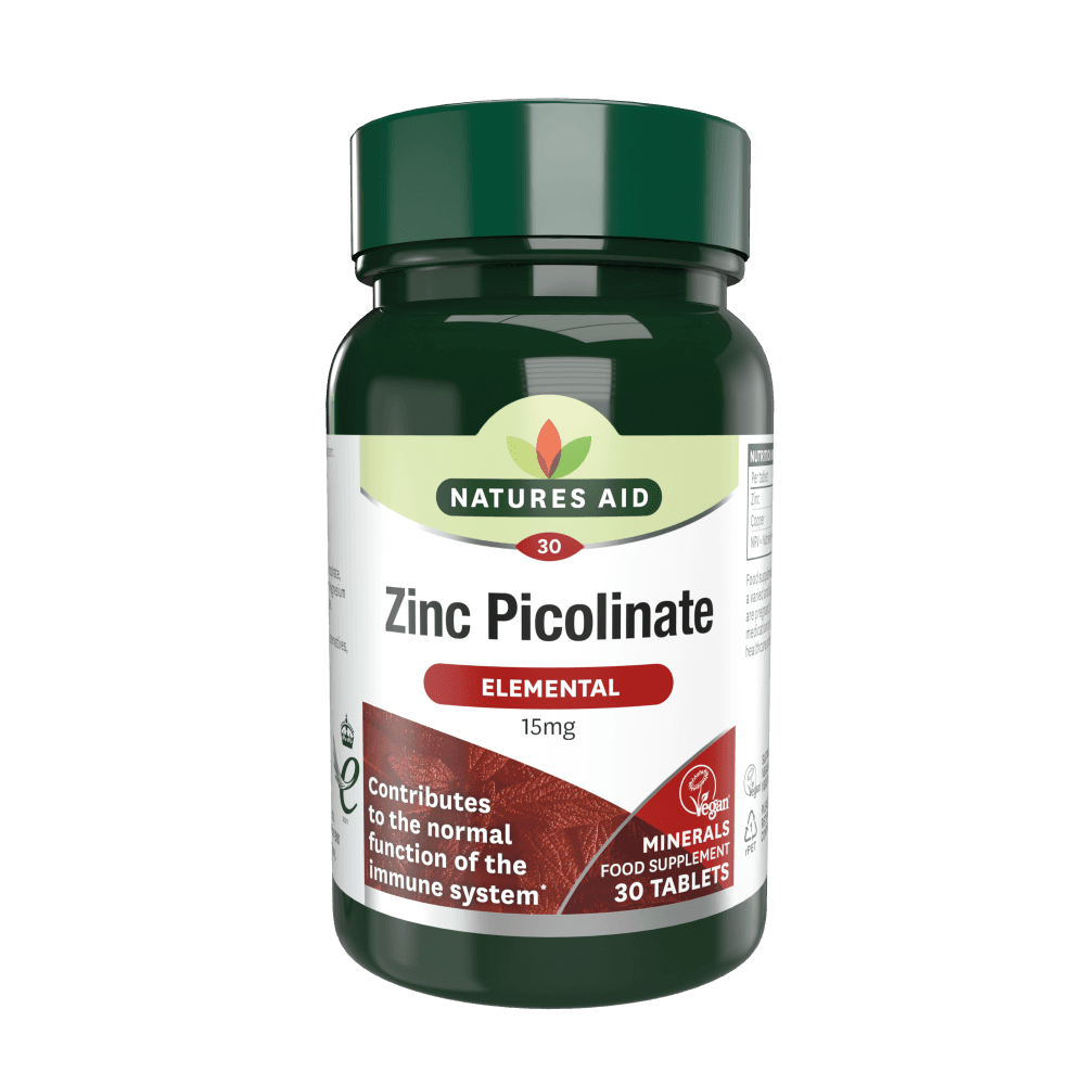 Zinc Picolinate Elemental 15mg - 30 Tablets