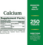 Nature's Bounty Calcium + Vitamin D3 600 mg + 20 mcg (800 IU), 250 Tablets | Calcium 600 mg with Vitamin D3 800 IU – product photo