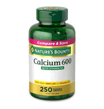 Nature's Bounty Calcium + Vitamin D3 600 mg + 20 mcg (800 IU), 250 Tablets | Calcium 600 mg with Vitamin D3 800 IU