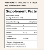 Nature's Bounty Co-Q10 200 mg, 45 Softgels | Q-Sorb™ Coenzyme Q10 200 mg – product photo
