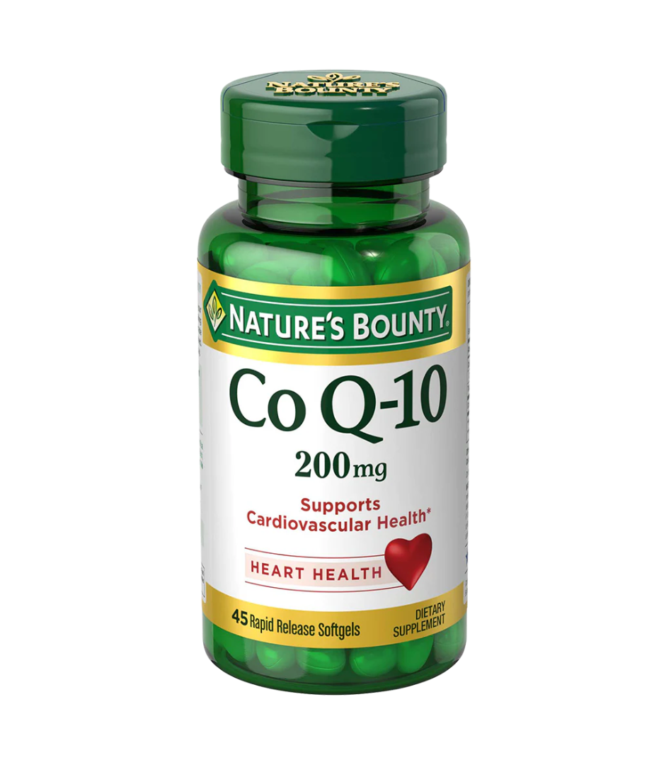 Nature's Bounty Co-Q10 200 mg, 45 Softgels | Q-Sorb™ Coenzyme Q10 200 mg