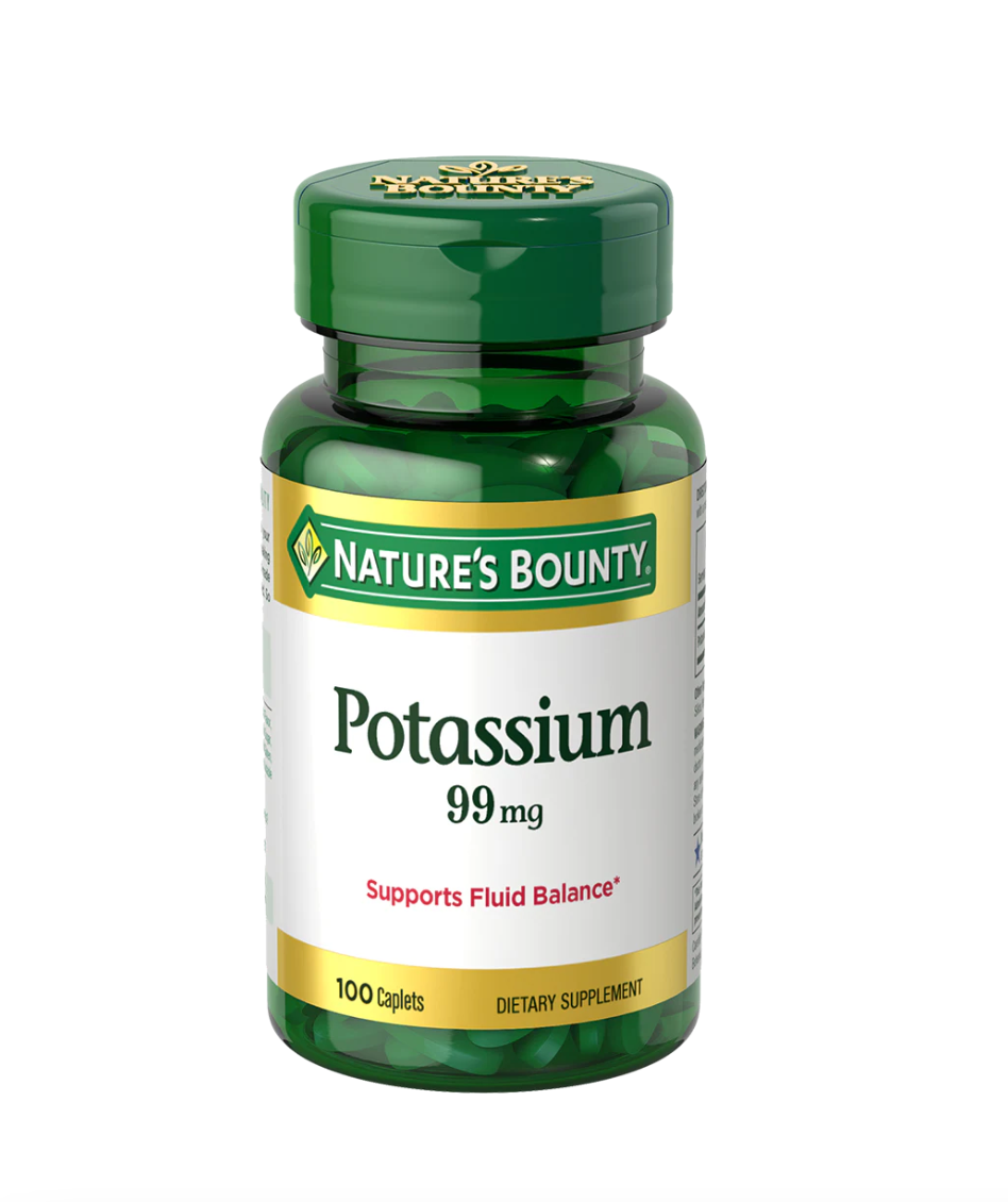 Nature's Bounty Potassium Gluconate 99 mg, 100 Tablets | Potassium Gluconate 99 mg