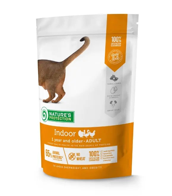 Nature's Protection Indoor Poultry Dry Cat Food 2kg | Poultry Food for Indoor Cats