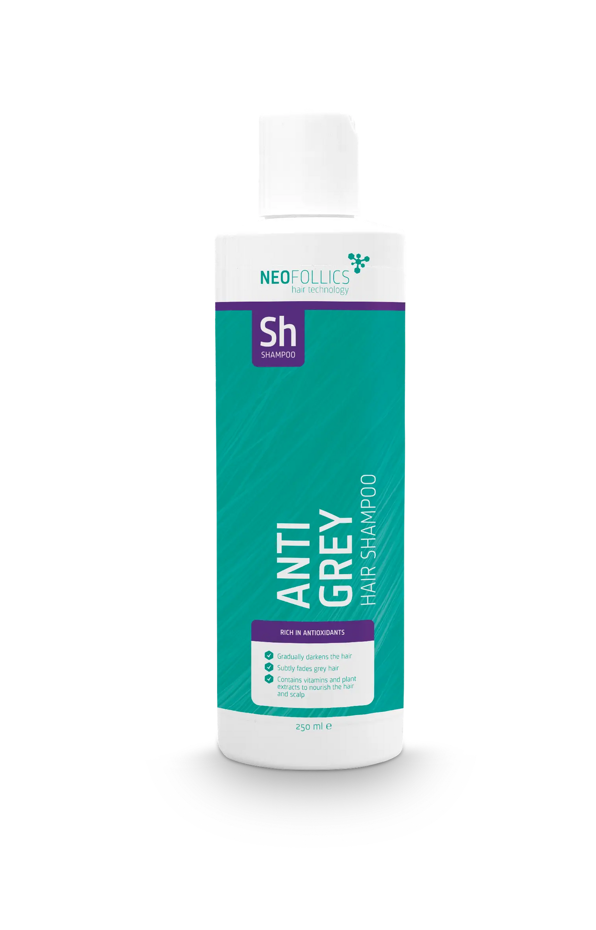Neofollics Anti Grey Hair Shampoo 250ml | Gradual Tint For Grey Hair – product photo