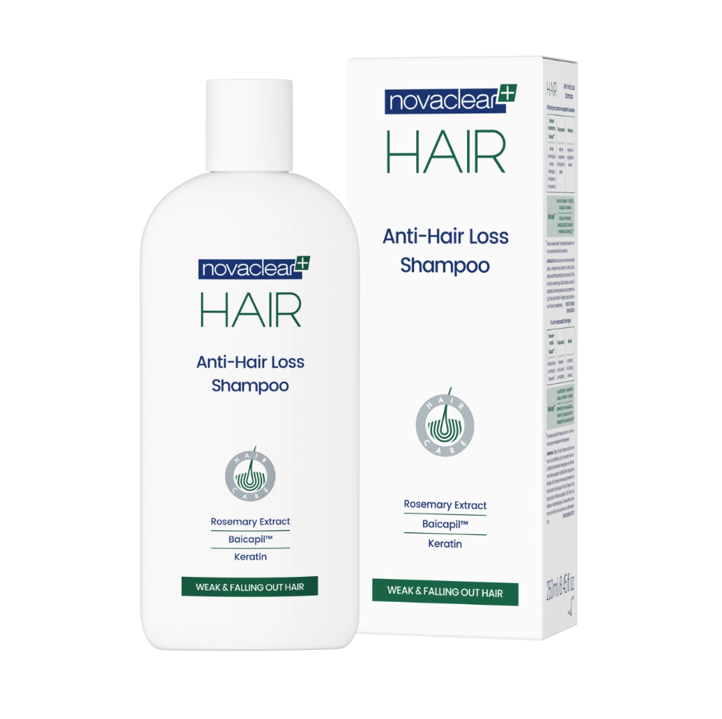 Novaclear Anti-Hair Loss Shampoo 250ml | Stronger, Fuller-Looking Hair