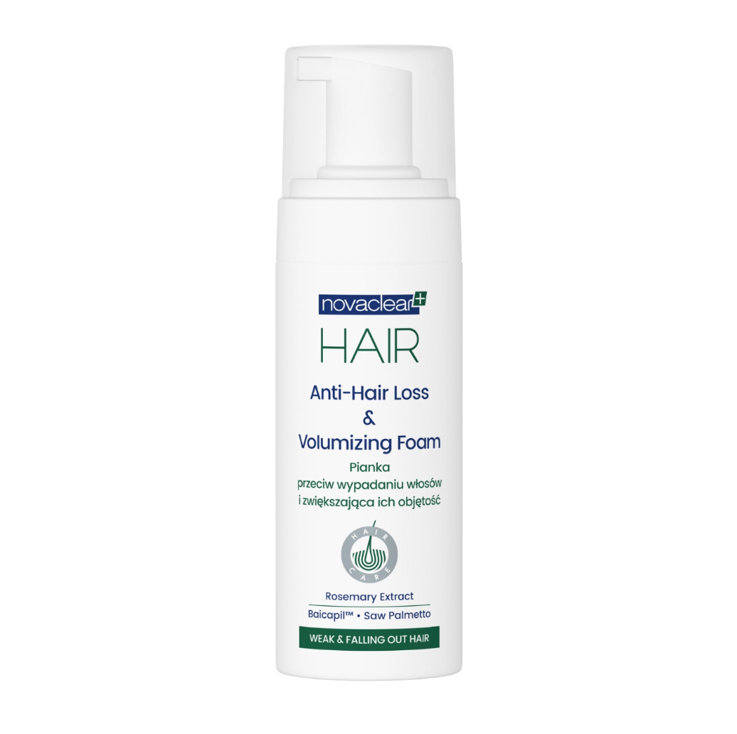 Novaclear Hair Anti-Hair Loss & Volumizing Foam 150ml | Root Lift and Fuller Look