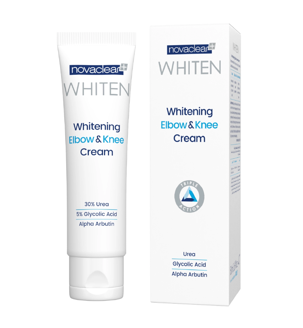 Novaclear Whiten Whitening Elbow & Knee Cream 30ml | Smoother, Brighter-Looking Elbows & Knees