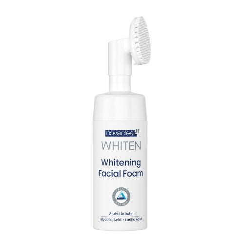 Novaclear Whiten Whitening Facial Foam 100ml | Brightening Exfoliating Cleanse