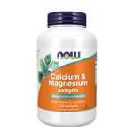 NOW Calcium, Magnesium & Vitamin D, 120 Softgels | Calcium, Magnesium, D-3 & Zinc Softgels
