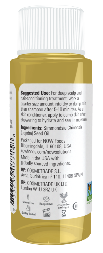 NOW Jojoba Oil Pure 118ml | Pure Balancing Jojoba Oil – product photo