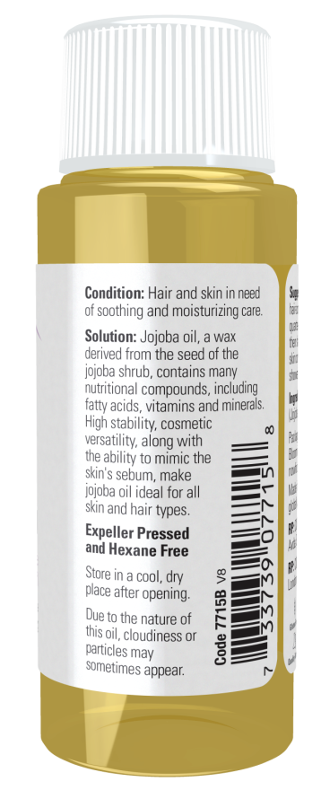 NOW Jojoba Oil Pure 118ml | Pure Balancing Jojoba Oil – product photo