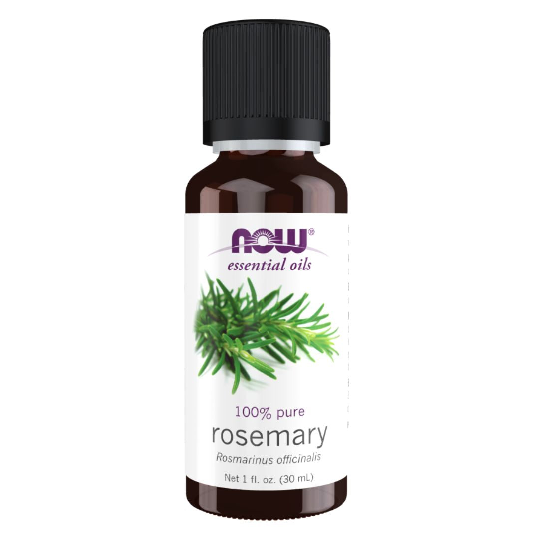 NOW Rosemary Essential Oil Pure 30ml | Pure Steam-Distilled Rosemary Oil