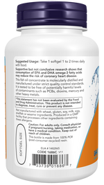 NOW Tri-3D Omega Fish Oil, 90 Softgels | Triglyceride-Form Omega-3 with Vitamin D-3 – product photo