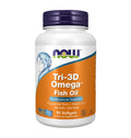 NOW Tri-3D Omega Fish Oil, 90 Softgels
