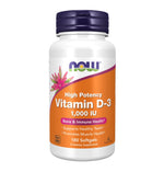 NOW Vitamin D-3 1000 IU, 180 Softgels | High Potency Vitamin D-3 1000 IU