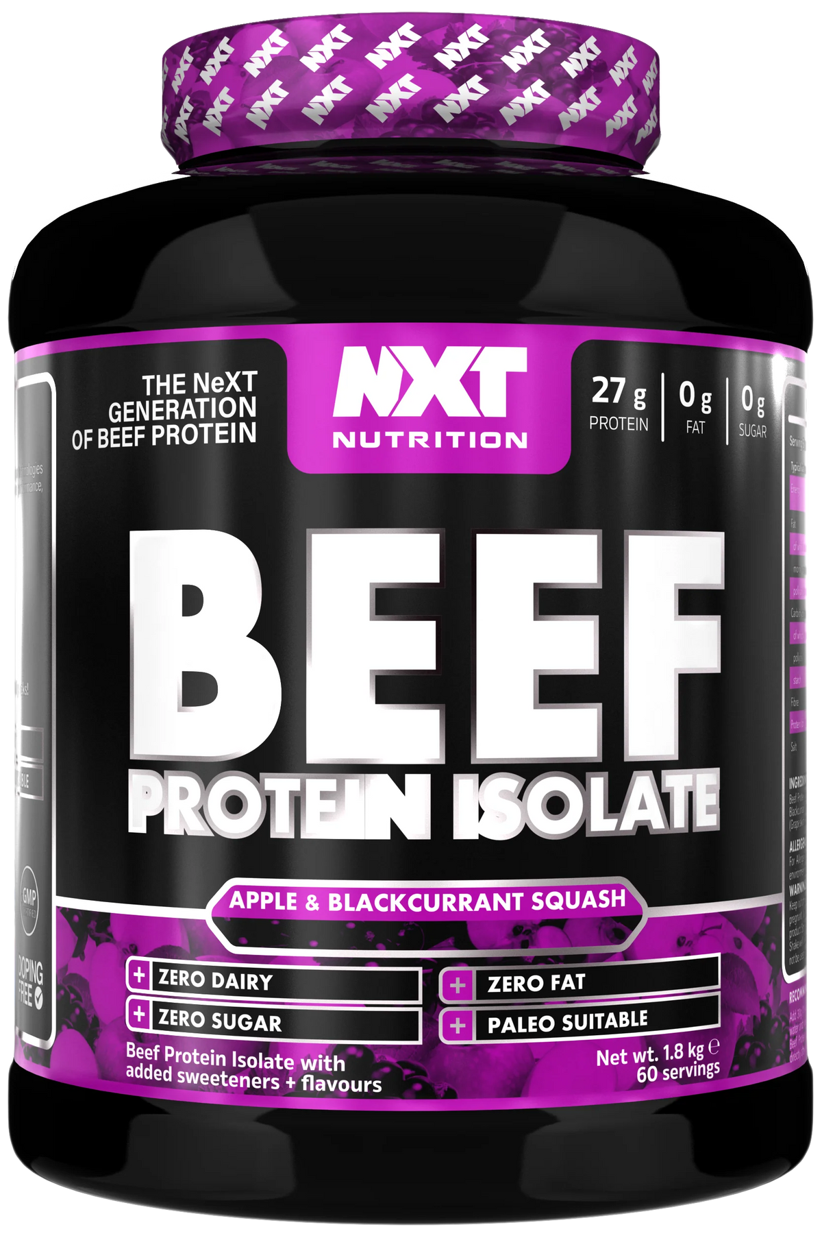 NXT Nutrition Beef Protein Isolate, 1.8kg – product photo