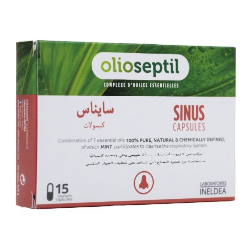 Olioseptil Sinus, 15 Vegetable Capsules