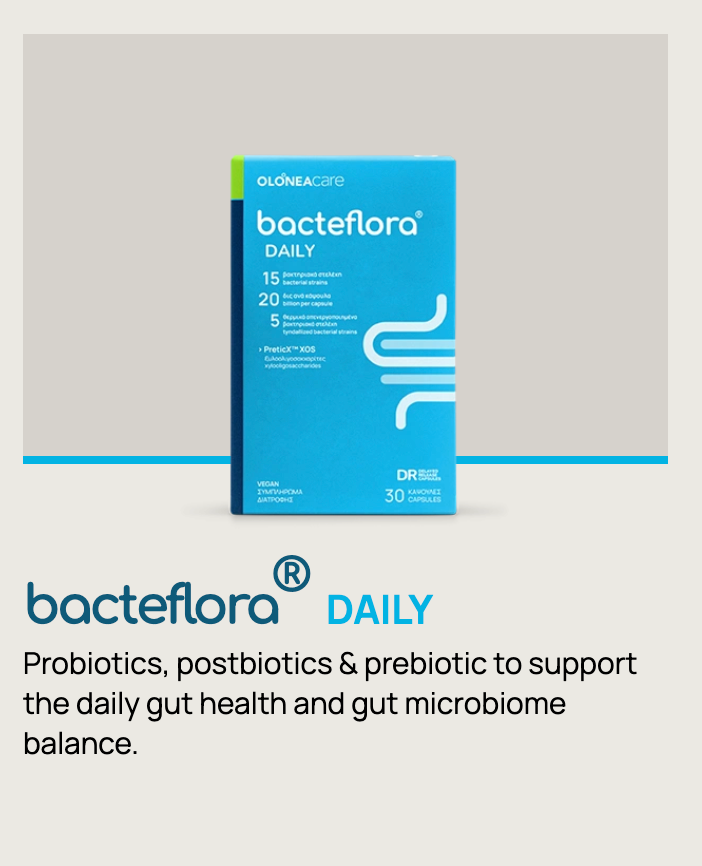 OLONEA bacteflora® Daily Probiotic | 15 Strains, 20 Billion CFU, 10 Vegan Capsules – product photo