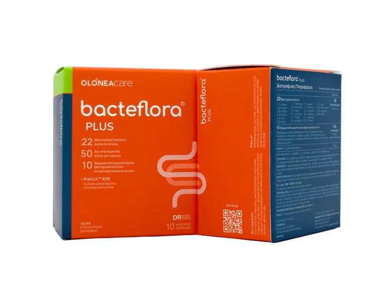 OLONEA bacteflora® Plus Probiotic | High Strength, 22 Strains, 50 Billion CFU, 30 Vegan Capsules
