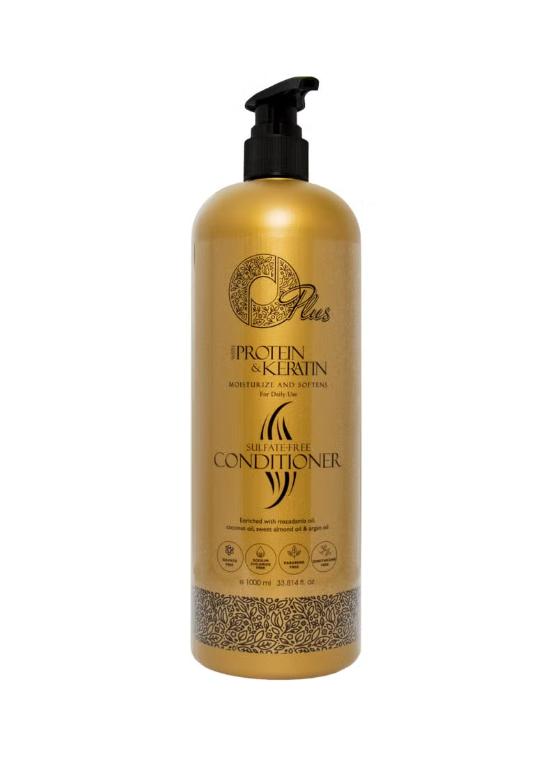 Oplus Protein & Keratin Sulfate-Free Conditioner 1000ml - Natural Oil Enriched