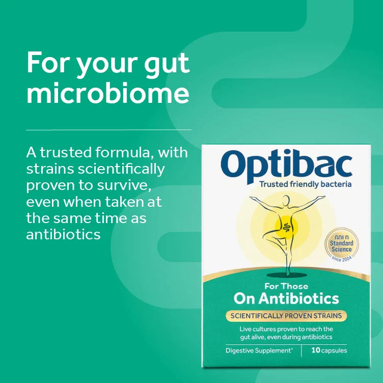 Optibac For Those On Antibiotics, 10 Vegetable Capsules – product photo
