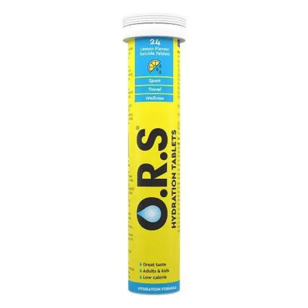 ORS Hydration Tablets Lemon, 24 Tablets