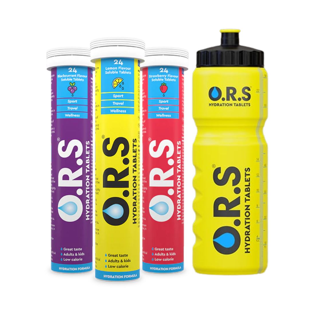 ORS Hydration Tablets Mixed Flavours 3-Pack, 24 Tablets
