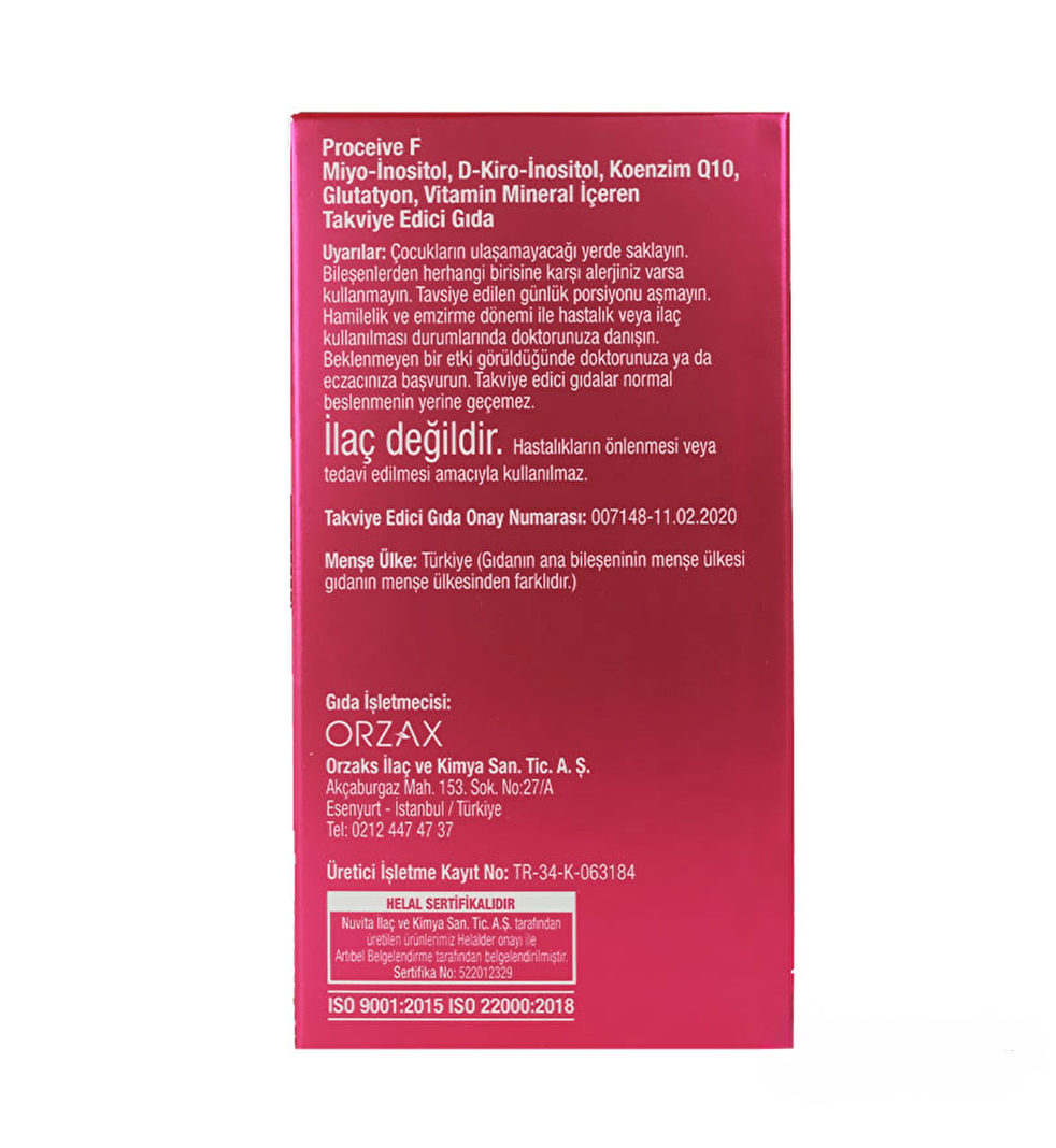 ORZAX Proceive F, 30 Sachets – product photo