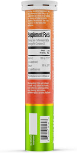 ORZAX Vitamin C Effervescent Orange 1000 mg, 20 Effervescent Tablets – product photo