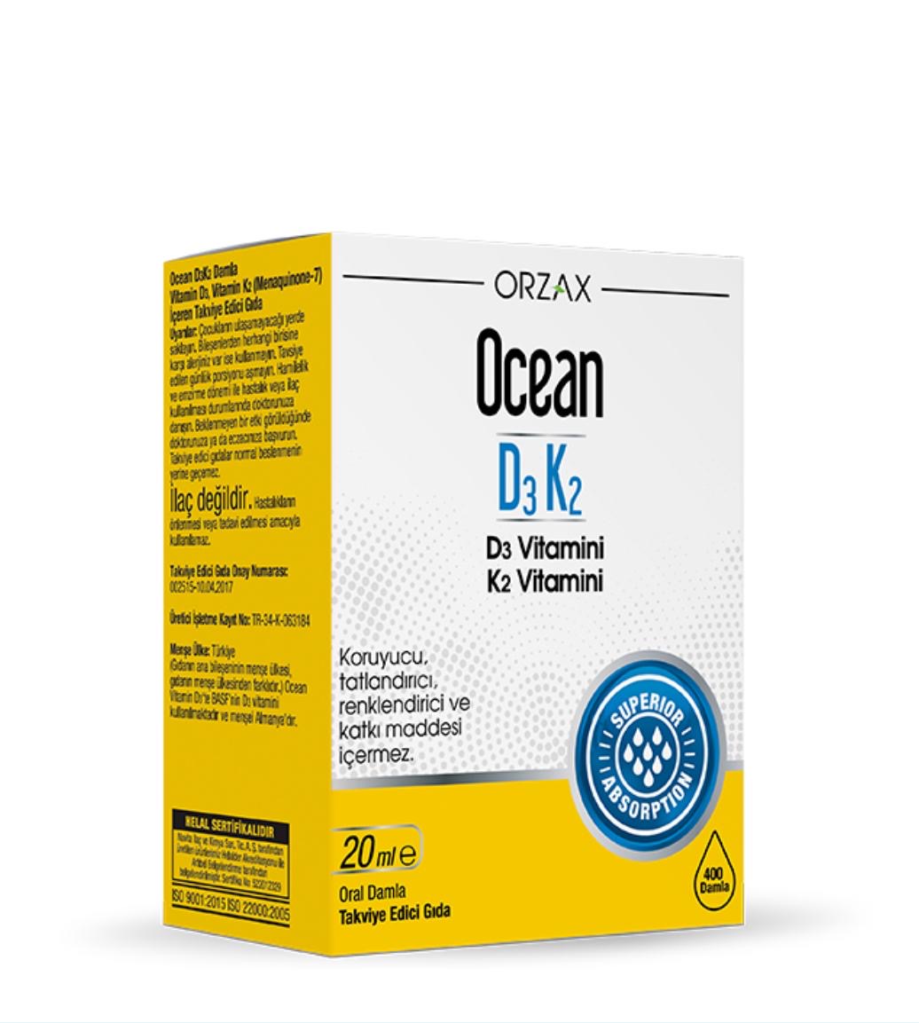 ORZAX Vitamin D3 Drops 400 IU, 20ml