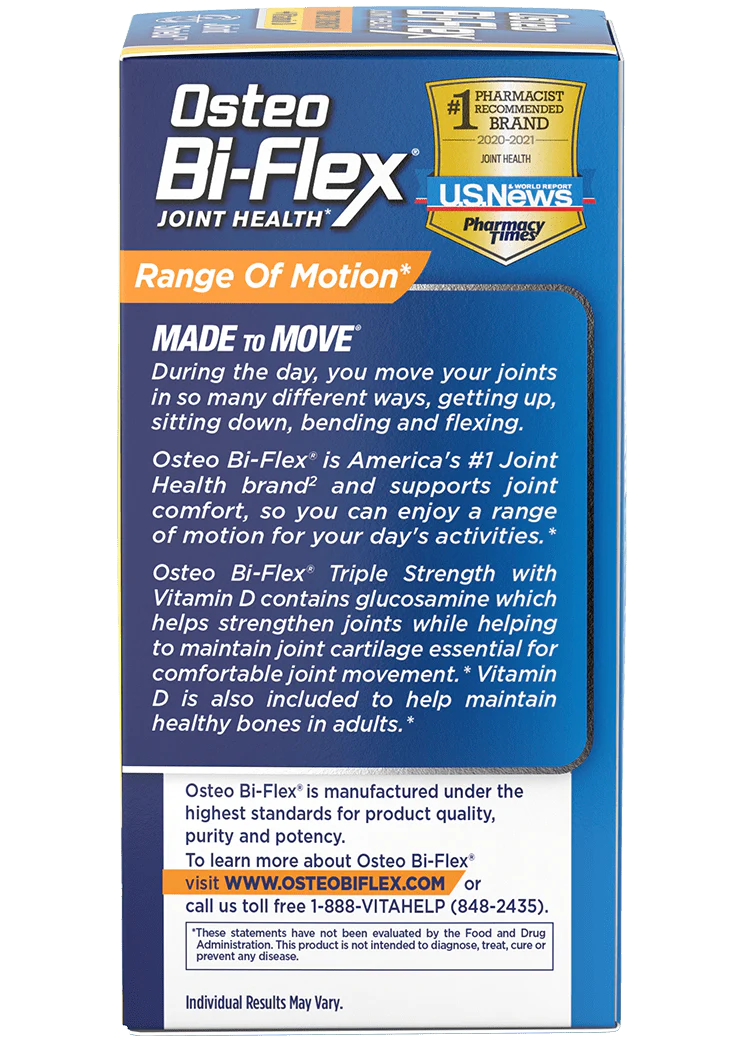Osteo Bi-Flex Triple Strength with Vitamin D, 80 Coated Tablets – product photo