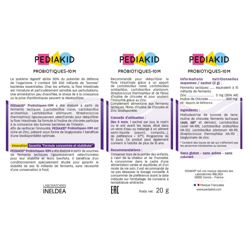 Pediakid Probiotiques-10M, 10 Sachets – product photo