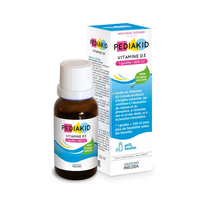 Pediakid Vitamin D3 1000 IU Drops, 20ml