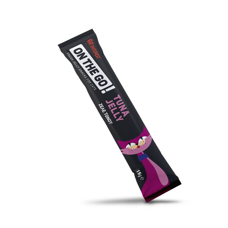 Pet Interest On The Go Tuna Jelly Snacks Cat Treats (jelly) 15g 12-Pack | Tuna Jelly in 15g Pouches