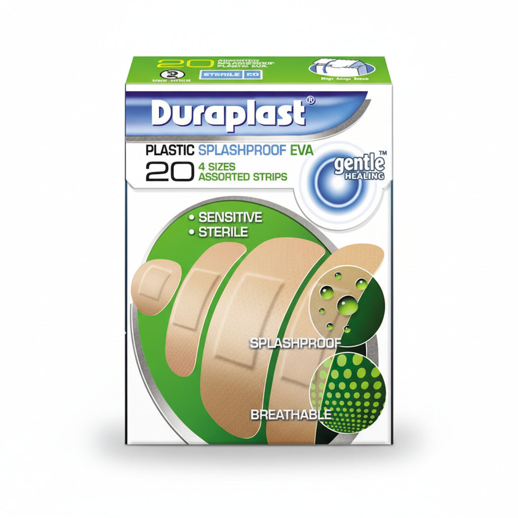 Plastic Splashproof - 20 assorted 4 sizes strips