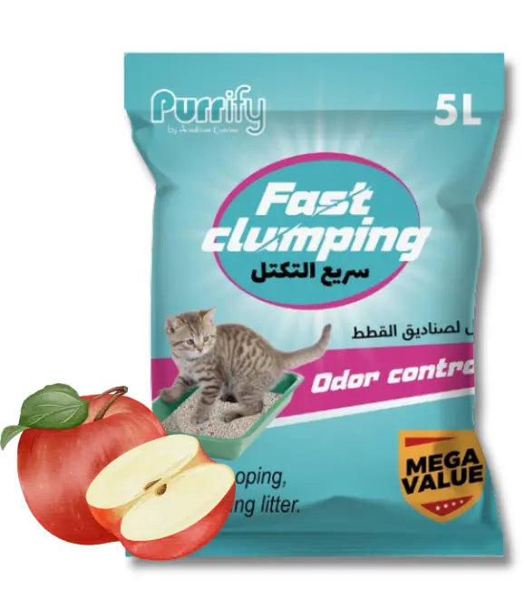 Purrify Fast Clumping Apple Cat Litter 5L