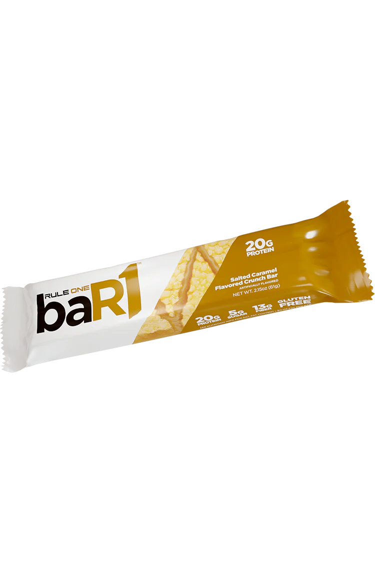 Rule1 baR1 Crunch Bar | Crunchy Protein Bar, 20 g Protein