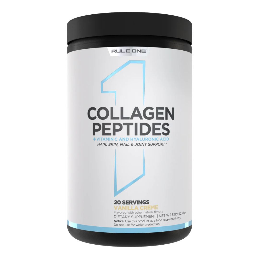 Rule1 Collagen Peptides, 20 Servings | Hydrolysed Bovine Collagen with Vitamin C