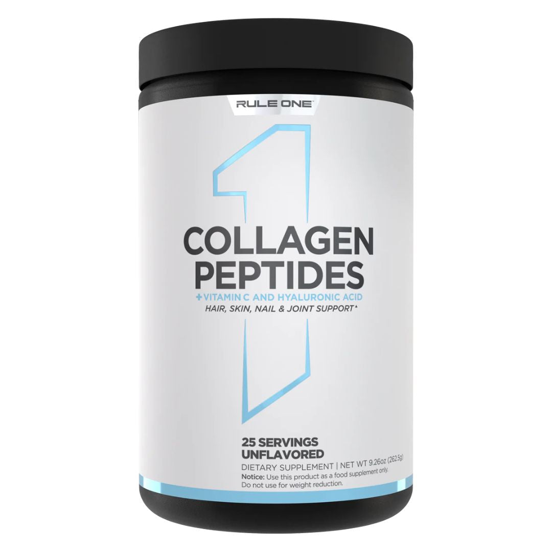 Rule1 Collagen Peptides, 25 Servings | Hydrolysed Bovine Collagen with Vitamin C
