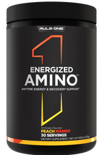 Rule1 Energized Amino, 30 Servings | Amino Acids with Natural Caffeine – product photo