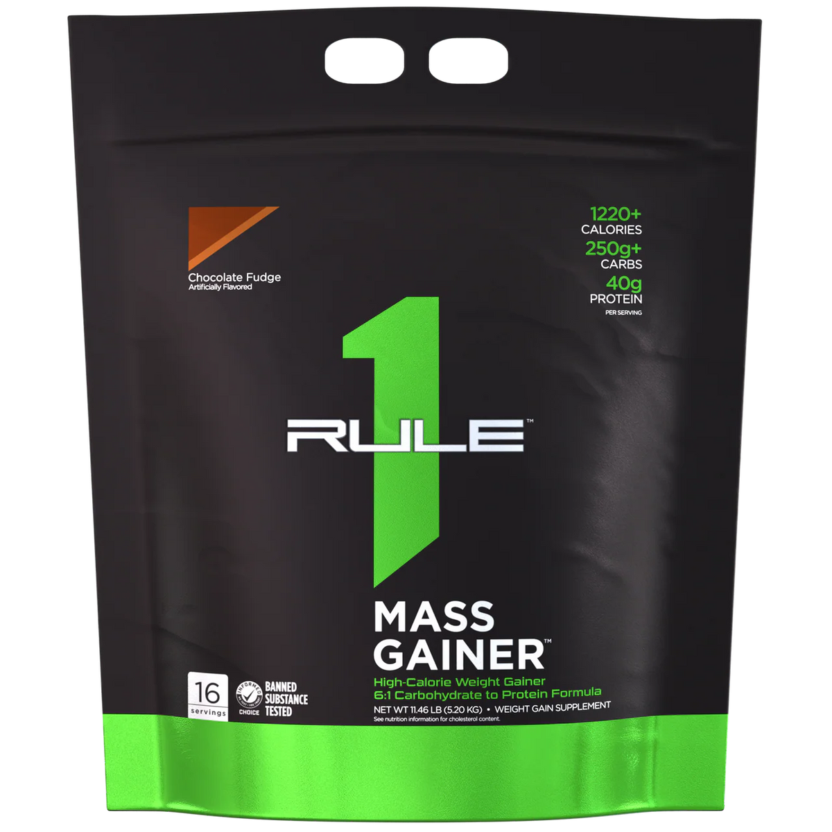 Rule1 Mass Gainer, 16 Servings | High-Calorie Whey Weight Gainer
