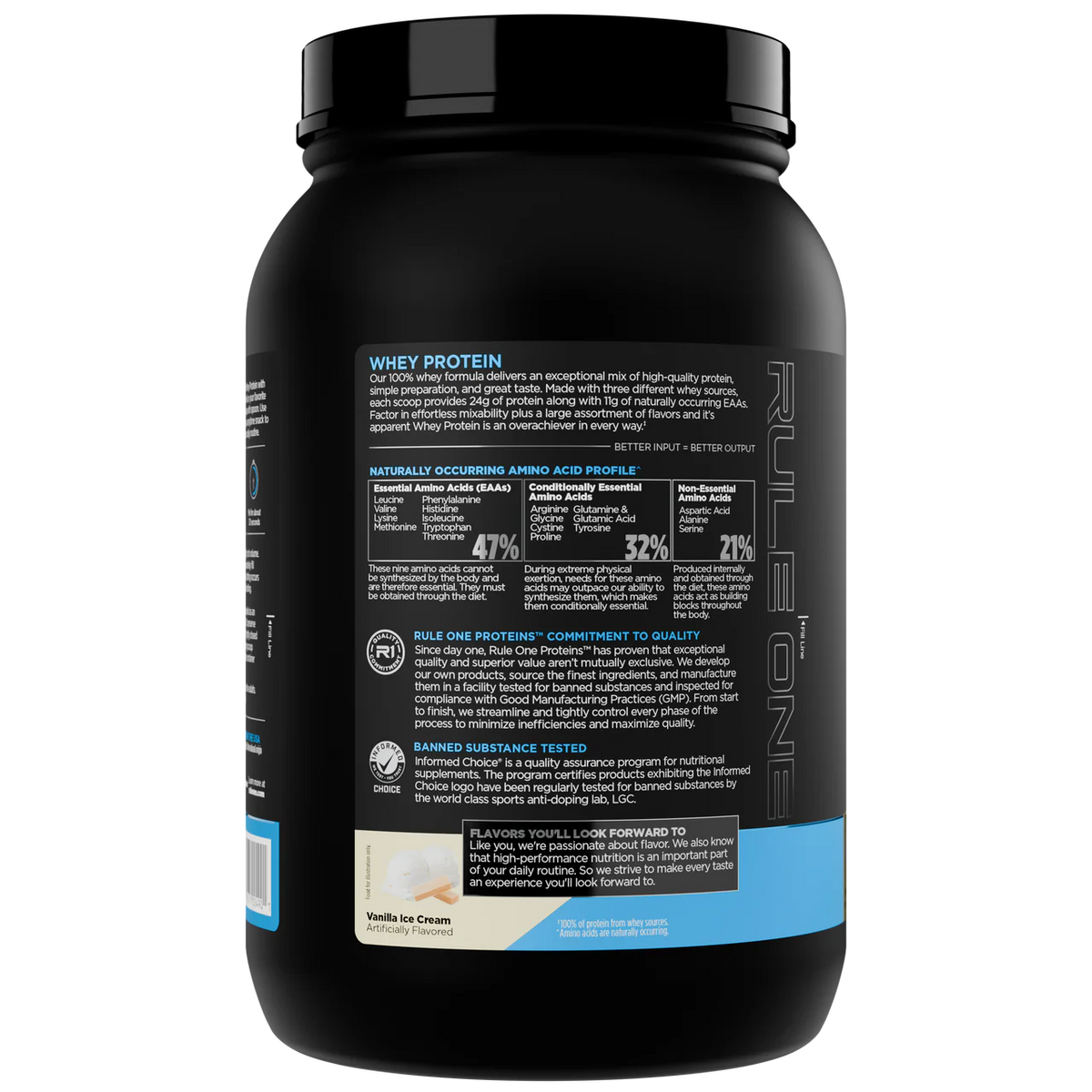 Rule1 Whey Blend, 27 Servings | 100% Whey Protein Blend – product photo