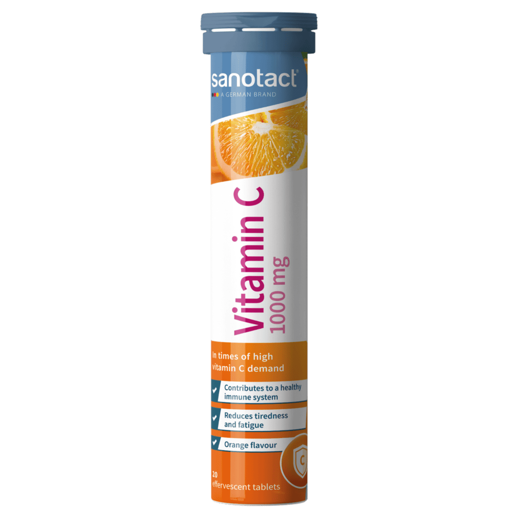 Sanotact Vitamin C 1000 mg, 20 Effervescent Tablets