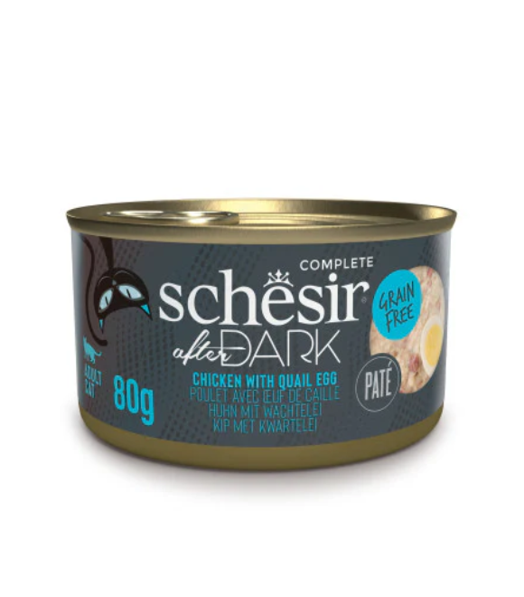 Schesir Chicken with Quail Egg in Broth Wet Cat Food 80g | Chicken and Quail Egg in Broth