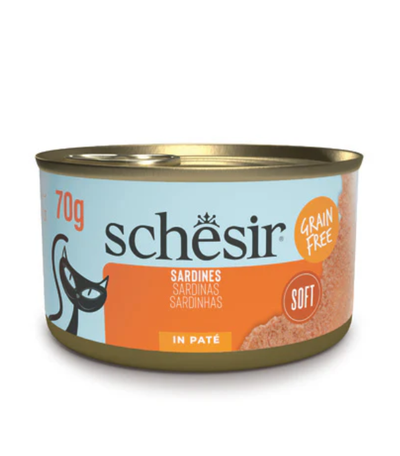Schesir Sardines in Paté Wet Cat Food 70g | Sardines in Paté
