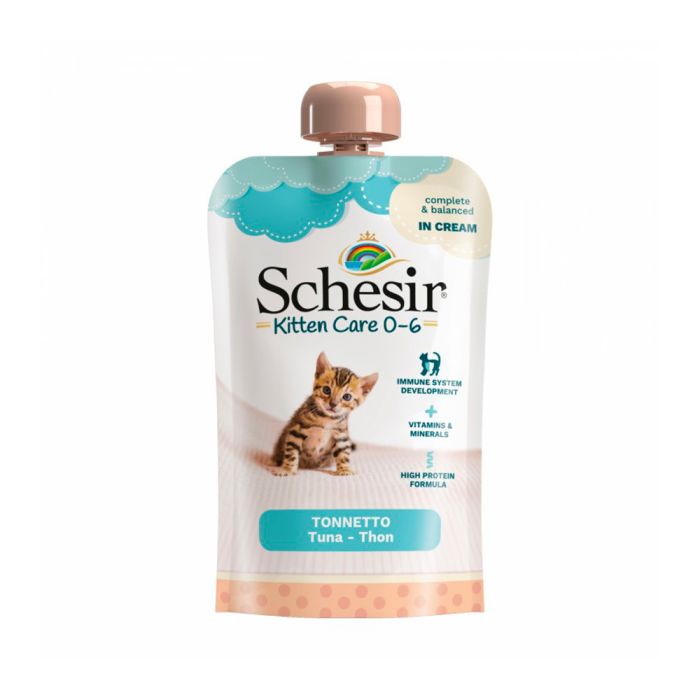 Schesir Pouch Kitten Care (0-6 Months) Tuna in Cream 150g
