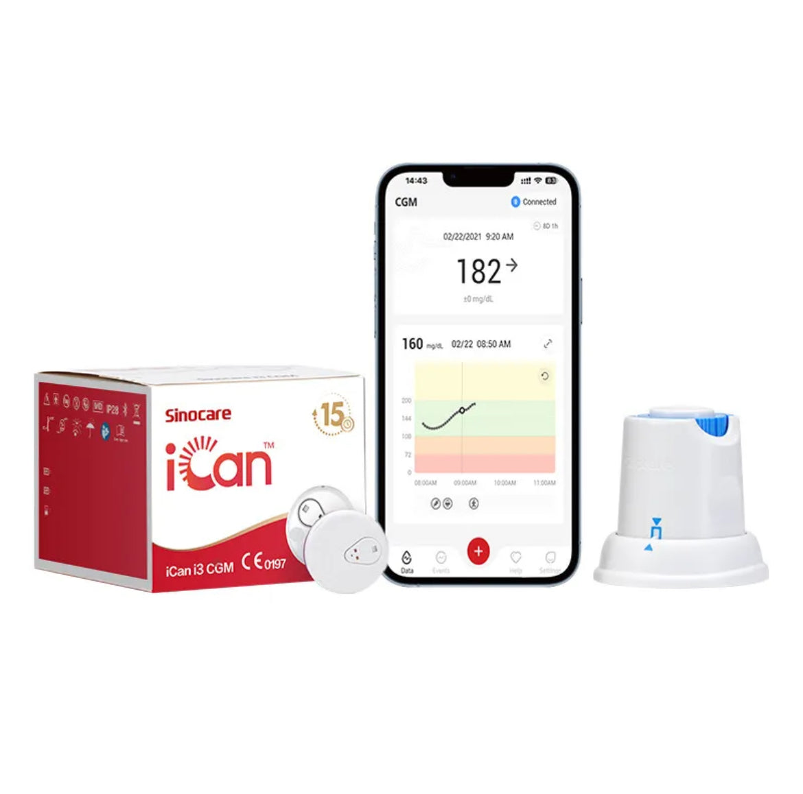 Sinocare iCan CGM Sensor i3 (1 Sensor/15 days)
